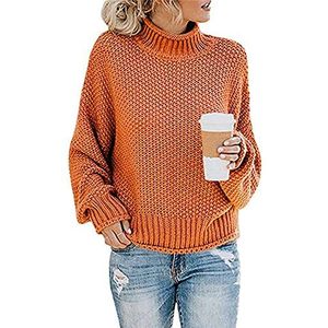 NP Herfst Winter Vrouwen Trui Vrouwelijke Kerst Truien Vrouwen, ORANJE, L