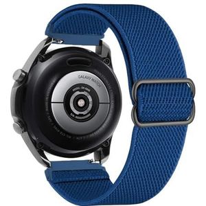 20mm 22mm Nylon Band for Garmin Vivoactive 4 3 HR Band Horloge Venu 2 SQ Forerunner 645 elastische Polsband Armband Fenix ​​6 5 Pro (Color : Navy blue, Size : 22mm)