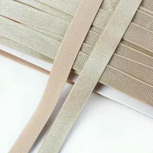 5/10 Meter 12mm Naai-elastiekband voor Sling Ondergoed Rubberen Banden BH-band Nylon Elastiek Tape Kledingaccessoires-FleshPink-12mm-10 Meter