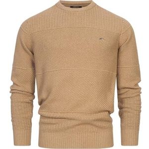 INDICODE JEANS Trui ' Justice '  beige / blauw