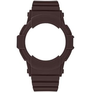 Watx&Co lors XXL Hammer Heren Horloge met Rubber Armband COWA2720, Bruin