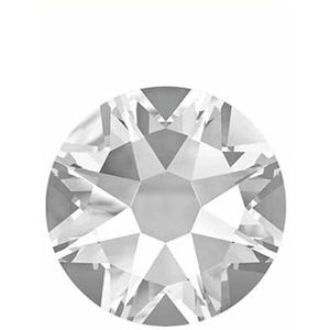 2088 DIY kristal nageldecoraties zonder hotfix, 8 grote en 8 kleine strass steentjes, platte achterkant, plaknagels voor nagelkunst, kristalhelder, SS30-288 stuks
