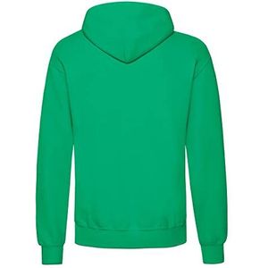 Fruit of the Loom Sweatshirt met capuchon voor heren, ondoorzichtig, groen, S