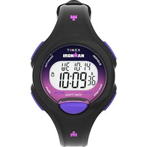 Timex Ironman Essential 34mm horloge voor dames - zwarte band digitale wijzerplaat zwarte kast, zwart, Zwart