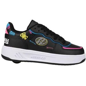 Heelys Dames Rezerve schoen met wielhak, 6 UK zwart, Zwart, 39 EU