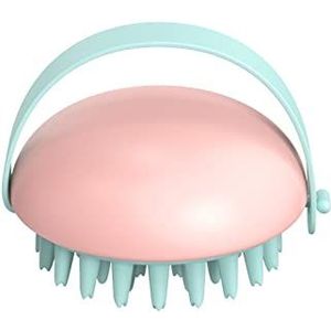 DieffematicSZ kam Handheld Silicone Scalp Shampoo Massage Brush Washing Shower Hair Massager Clean Brush Bath Shower Hair Cleaning Brush Comb (Color : Pink)