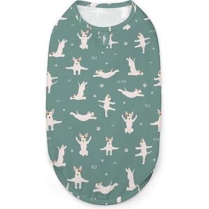 Yoga Bull Terrier Honden Shirts Huisdier Zomer T-shirts Mouwloze Tank Top Ademend Voor Kleine Puppy En Katten