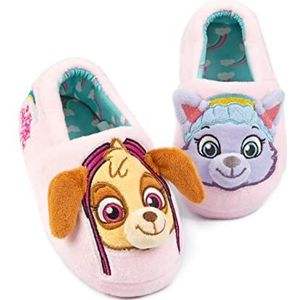 Paw Patrol Slippers Kids Girls 3d Ears Everest Skye Pink House Shoes