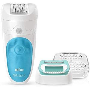 Braun Silk-épil 5 Epilator, Starterset voor Beginners, Draadloos Epileerapparaat, Wet & Dry, met Opzetstuk, 511
