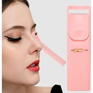 Draagbare Oplaadbare Elektrische Wimperkruller, Professionele Verwarmde Wimperkruller met Verwarmingssiliconenpads voor Snelle Verwarming Natuurlijk Langdurig, Valentijnscadeaus voor Vrouwen(Roze)