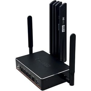 PICOPC Fanless Firewall Micro Appliance/Mini PC/Firewall-router, Intel N5105 (4 cores 4 threads), WiFi 6 | 8 GB DDR4 | 128 GB SSD | 4 LAN i211 | 5G CPE | SD-WAN beveiligingsgateway met TPM 2.0