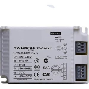 Vervang de ballast, YZ-140EAA 40W AC 220-240V fluorescentielamp elektronische ballast for T5 ringlamp standaard reactor