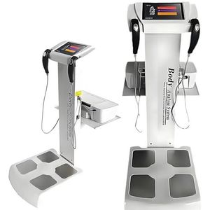 Professionele lichaamsvetweegschaal met printer Intelligente gezondheidsanalysator voor lichaamssamenstellingsanalyse Mens-machine, 3D-lichaamsscannermeting,White