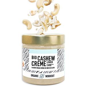 Organic Workout BIO-CASHEWMUS met vanille-aroma | veganistisch | low-carb | zonder toegevoegde suiker | met erythrit | witte chocolade