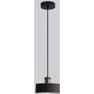 TONFON Moderne E27 Hars Kroonluchter Art Deco Verstelbare Hanglamp Industriële Boerderij Hanglamp for Keukeneiland Woonkamer Slaapkamer Nachtkastje Eetkamer Hal Plafondlamp(Color:Black,Size:A)