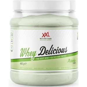 XXL Nutrition - Whey Delicious - Pistache - Wei Eiwitpoeder met BCAA & Glutamine, Proteïne poeder, Eiwit shake, Whey Protein - 450 gram