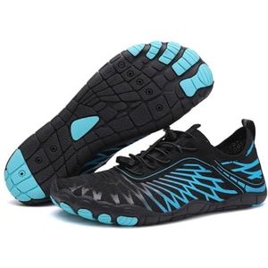 Waterschoenen For Heren Dames, Nieuwe Hiking Creek-wandelschoenen, Antislipschoenen Waadschoenen Op Blote Voeten, Sneldrogende Strandschoenen For Varen Vissen Duiken Surfen Fitness Yoga (Color : Blue