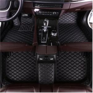 Automattenset Custom Luxe Lederen Auto Vloermat Voor Opel Voor Corsa D 2007-2011 Auto Mat Volledige Set Waterdichte Accessoires Automatten Set (Color : Volledig zwart)