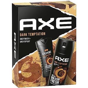 Axe Cadeauset ""Dark Temptation"" verzorgingsset met bodyspray en douchegel (150 ml + 250 ml)