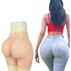 Adima Siliconen Nepbillen Panty Hips Body Shaper Verhoger Gevoerde Push Up Panty Open Kruis Ademende Shorts voor Vrouwen,Color1,L
