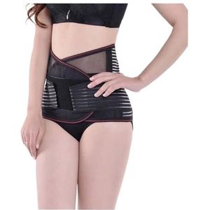 Buik-weg-gordel, Lendensteun Rug Ademende Onderrug Brace Voor Verstelbare Taille Decompressieband Rughouding Corrector Buik Trainers(Black,XXXXX-Large)