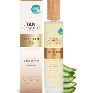 TanOrganic: Zelfbruinende olie, streepvrij, natuurlijk, eco-gecertificeerd, veganistisch, anti-aging, eenvoudig te gebruiken, 100 ml