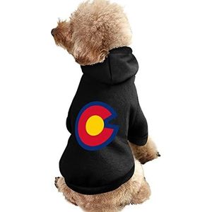 Colorado State Logo Print Pet Hoodie Sweatshirt Warm Puppy Pullover Winter Jas voor Kleine Medium Grote Honden Katten