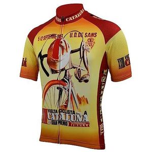 TOPVTT Fietstrui voor heren, zomer, ademend, fietsshirt, korte mouwen, voor outdoor, paardrijden, sport, fietsen, racen, U6, 3XL