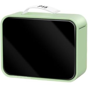 Thermisch Printer P15 Thermische Labelprinter Labelmaker Draagbare Zelfklevende Stickerprinter Draadloze Bluetooth-labeler Duidelijk Snel(Green Mirror Printer)