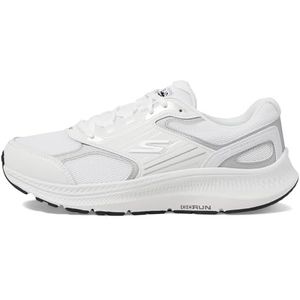 Skechers Go Run Consistent 2.0 Sneakers voor dames, wit, zilver, 35 EU