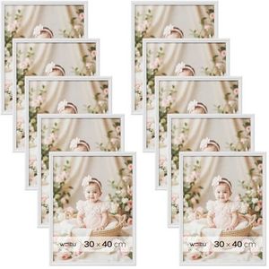 weSTOCK Marco de fotos de MDF con vidrio CRILEX - Fabricado en Italia - 20 x 30 cm