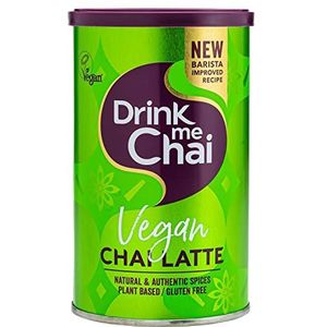 Drink Me Chai Vegan Chai Latte 250g (Pack van 1) - Voeg gewoon water, veganistisch Chai Latte poeder (16 porties)