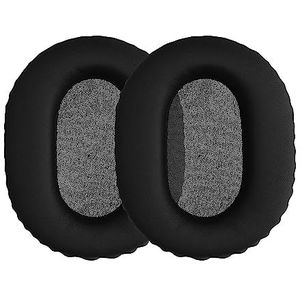 kwmobile - Oorkussens - Zwart - Kunstleer en Schuim