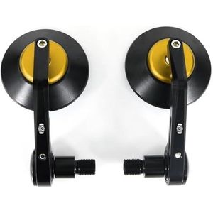 Motorfiets Achteruitkijkspiegel Stuur Einde Zijwaartse Achteruitkijkspiegels Voor Yamaha XSR 900 2016-2019 XSR 700 2018-2019(Goud)