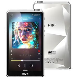 HiBy R6III 2025 DAP-speler Hi Res Audio MP3-speler met klasse A & AB Amp/Android 12/Bluetooth 5.0/WiFi-/64G+2TB uitbreidbaar geheugen