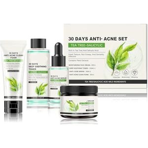 Salicylzuur Hydraterende Huidverzorgingsset -, Milde Verzorging For Een Gladde Huid, Vermindert Olie, Reinigt Poriën En Helpt Bij Acne(1PCs)