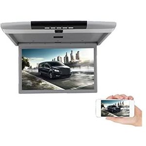 Draagbare dvd-speler voor videospelers op hoofdsteunen in auto's 17.3 Inch Auto Monitor HD Lcd-scherm Auto Plafond Dak Mount Display Multimedia TV Auto Video Player HDMI IR FM Link met HD-roterend sch