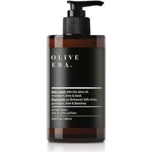 OLIVE ERA Biologisch haarwassen met olijfolie, mandarijn, limoen en basilicum, 400 ml, voor alle haartypes