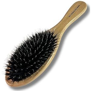 hair2heart Houten extensionsborstel, 22,5 cm | Zacht verzorgen en ontklitten voor langdurige schoonheid | Borstel voor extensions en natuurlijk haar