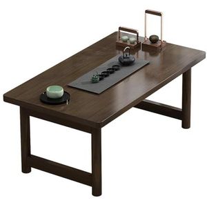 SWHSWQ Lage speeltafel om op de grond te zitten, opvouwbare tatami-salontafel, slechts 7 cm dik na het vouwen, draagvermogen kan ongeveer 150 kg (330 Ib) bereiken