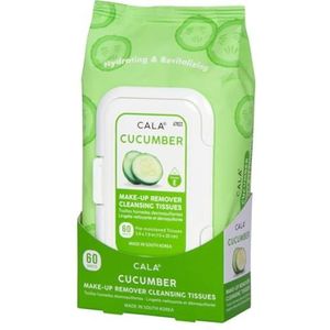 Cala Komkommer make-up remover reinigingsweefsels 60 count, 60 Count