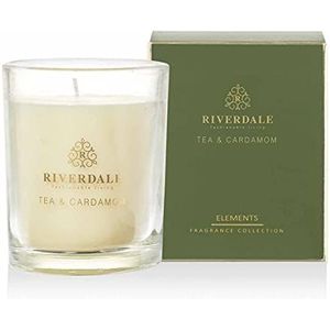 Riverdale - Boutique Geurkaars in pot Tea & Cardamom - 10cm - groen Groen