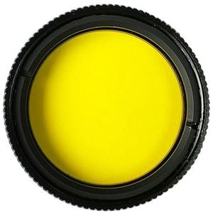 PVS14 Nachtzicht oculairfilter Bruin Paars Oranje Oculairlens Opofferingsvensterbeschermer Cover Geschikt for 30 mm lens (Color : Yellow)