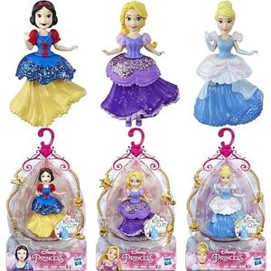 Disney Princess Royal Clips 9cm 3.5"" gelede figuur 3 Pack - Set 2 - Rapunzel, Sneeuwwitje & Assepoester