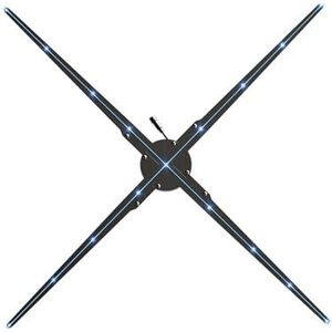 3D-hologram 100 Cm In De Lucht Reclamedisplay Buitenvideo Holografische Projector 3D-hologramventilator