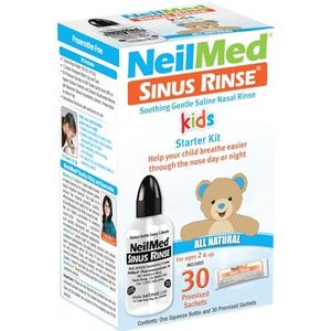 NeilMed Pharmaceuticals - Sinus Spoel Kinderen Alle Natuurlijke Starter Kit - 30 Voorgemengde Pakketten