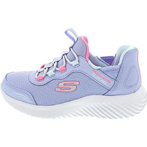 Skechers Bounder eenvoudige schattige sneaker voor meisjes, Lavendel, 11 UK Child