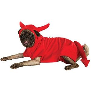 Officiële Rubie's Skeleton Hoodie huisdier hond Halloween kostuum, Fleece Devil Dawg Kostuum Hoodie, Medium, Fleece Devil Dawg Kostuum Hoodie