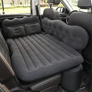 Auto Opblaasbare Matras,voor Volvo XC40 XC60 XC90 V40 V60 V90 Luchtmatrassen Achterbank Reizen Slaap Bed Pad Massaal Stof Lucht Bank Outdoor Mat,C_Black