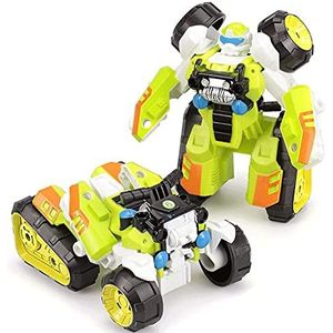 Transformbots Toys: Beach Motorcycle Beweegbare Pop Legering Versie Een Knop Vervorming Speelgoed Robot, Speelgoed for kinderen van jaar en ouder zijn inch hoog (Size : Green)